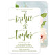 Green Large Swoosh Names Invitations Image 3 of 6